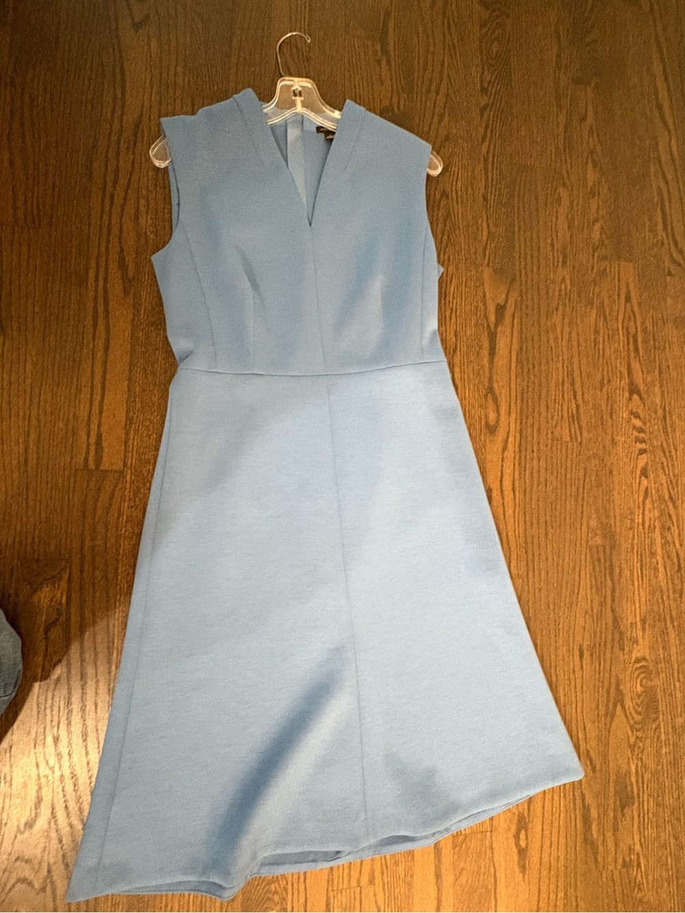 Ann Taylor Blue Sleeveless V-Neck A-Line Dress NWT